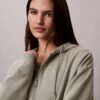 Monogramlı Polar Fermuarlı Kapüşonlu Sweatshirt Monogramlı Polar Fermuarlı Kapüşonlu Sweatshirt