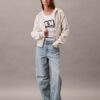 Monogramlı Polar Fermuarlı Kapüşonlu Sweatshirt Monogramlı Polar Fermuarlı Kapüşonlu Sweatshirt