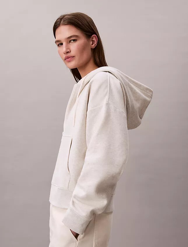 Monogramlı Polar Fermuarlı Kapüşonlu Sweatshirt Monogramlı Polar Fermuarlı Kapüşonlu Sweatshirt