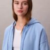 Monogramlı Polar Fermuarlı Kapüşonlu Sweatshirt Monogramlı Polar Fermuarlı Kapüşonlu Sweatshirt