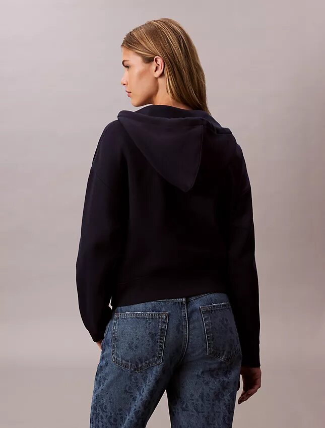 Monogramlı Polar Fermuarlı Kapüşonlu Sweatshirt Monogramlı Polar Fermuarlı Kapüşonlu Sweatshirt