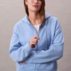 Monogramlı Polar Fermuarlı Kapüşonlu Sweatshirt Monogramlı Polar Fermuarlı Kapüşonlu Sweatshirt