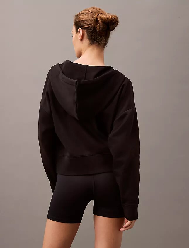 Monogramlı Polar Fermuarlı Kapüşonlu Sweatshirt Monogramlı Polar Fermuarlı Kapüşonlu Sweatshirt