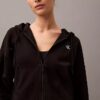 Monogramlı Polar Fermuarlı Kapüşonlu Sweatshirt Monogramlı Polar Fermuarlı Kapüşonlu Sweatshirt