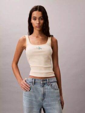 Monologo Çizgili Ribana Tank Top