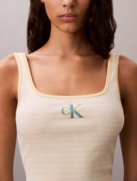 Monologo Çizgili Ribana Tank Top