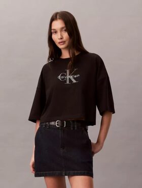Monologo Kısa Kesim Boxy Tişört