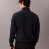 Monologo Premium Havlu Kumaş Çeyrek Fermuarlı Sweatshirt