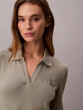 Monologo Rib Polo Mini Elbiseler