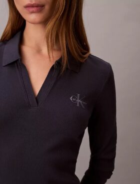 Monologo Rib Polo Mini Elbiseler