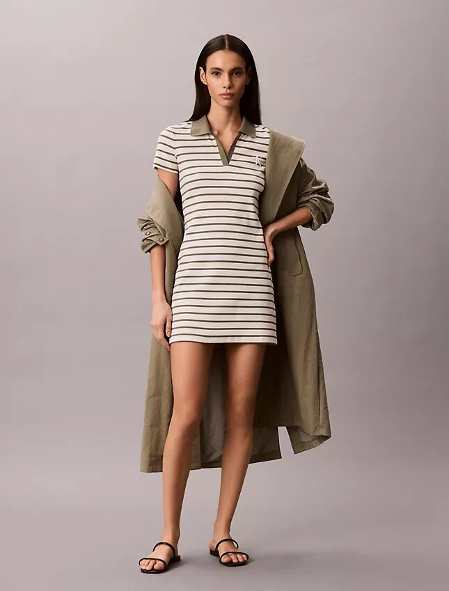Monologo Rib Stripe Mini Elbiseler Monologo Rib Stripe Mini Elbiseler