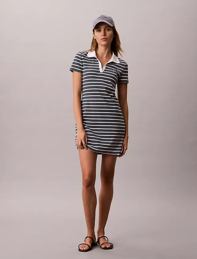 Monologo Rib Stripe Mini Elbiseler Monologo Rib Stripe Mini Elbiseler