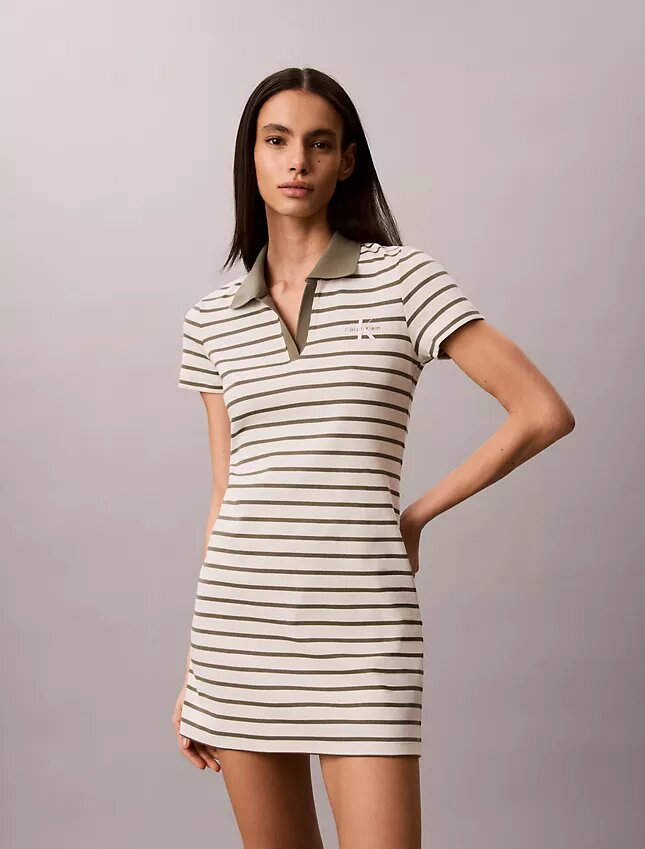 Monologo Rib Stripe Mini Elbiseler Monologo Rib Stripe Mini Elbiseler