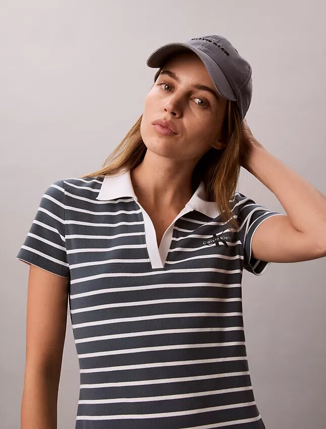 Monologo Rib Stripe Mini Elbiseler Monologo Rib Stripe Mini Elbiseler