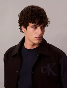 Naylon Pamuklu Varsity Bomber Ceket