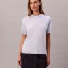 İnce Örme Mock Neck Tişört İnce Örme Mock Neck Tişört