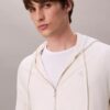 Pamuk Karışımlı Boucle Rahat Kapüşonlu Sweatshirt Pamuk Karışımlı Boucle Rahat Kapüşonlu Sweatshirt