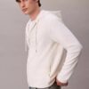 Pamuk Karışımlı Boucle Rahat Kapüşonlu Sweatshirt Pamuk Karışımlı Boucle Rahat Kapüşonlu Sweatshirt