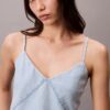 Pamuk Keten Karışımı Denim Tank Top