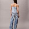 Pamuk Keten Karışımı Denim Tank Top