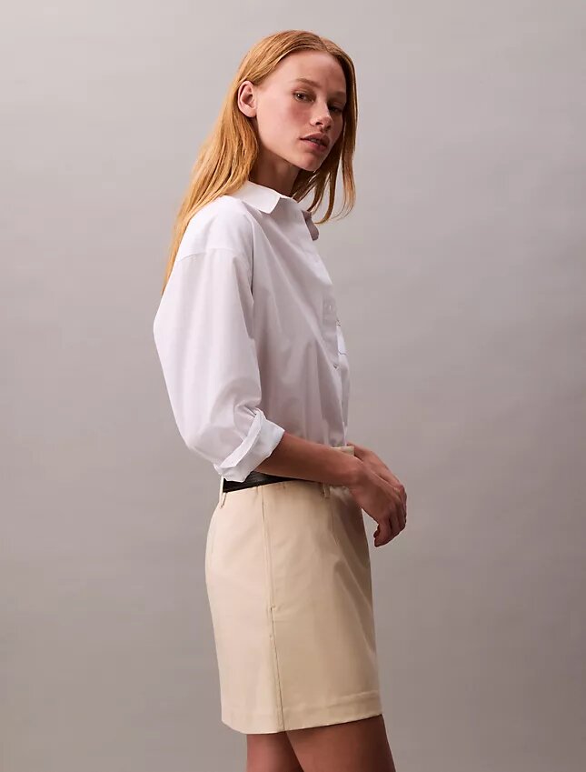 Pamuklu Chino Mini Etek Pamuklu Chino Mini Etek