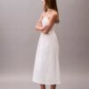 Pamuklu Dimi Halter Midi Elbise Pamuklu Dimi Halter Midi Elbise