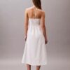 Pamuklu Dimi Halter Midi Elbise Pamuklu Dimi Halter Midi Elbise