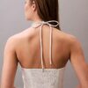 Pamuklu Dimi Halter Midi Elbise Pamuklu Dimi Halter Midi Elbise
