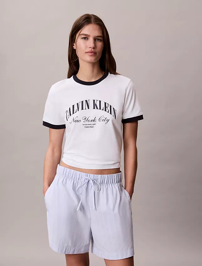 Pamuklu Poplin Çizgili Boxer Şort Pamuklu Poplin Çizgili Boxer Şort