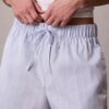 Pamuklu Poplin Çizgili Boxer Şort Pamuklu Poplin Çizgili Boxer Şort