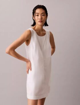 Pamuklu Poplin Mini Elbise