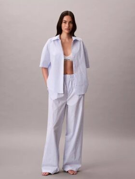 Pamuklu Poplin Pijama Pantolonu