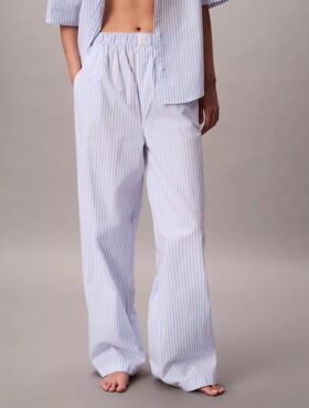 Pamuklu Poplin Pijama Pantolonu