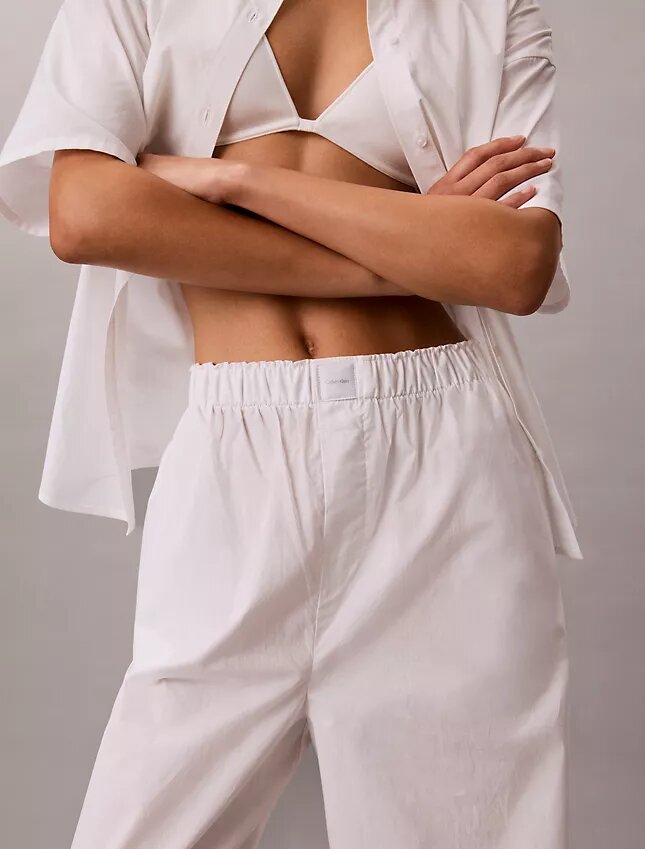 Pamuklu Poplin Pijama Pantolonu Pamuklu Poplin Pijama Pantolonu