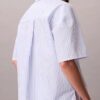 Pamuklu Poplin Rahat Kısa Kollu Pijama Gömleği Pamuklu Poplin Rahat Kısa Kollu Pijama Gömleği