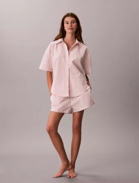 Pamuklu Poplin Uyku Şortu Pamuklu Poplin Uyku Şortu