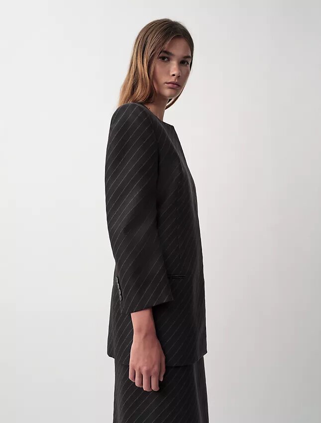 Parker Yakasız Blazer Parker Yakasız Blazer