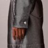 Parlak Denim Bomber Ceket