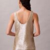 Payetli Yuvarlak Yaka Tank Top