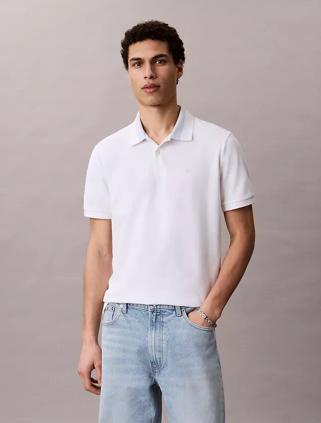Pike Renk Bloklu Yakalı Polo Gömlek Pike Renk Bloklu Yakalı Polo Gömlek