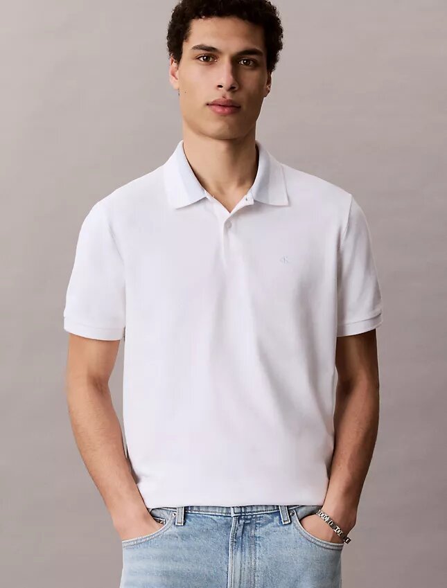 Pike Renk Bloklu Yakalı Polo Gömlek Pike Renk Bloklu Yakalı Polo Gömlek