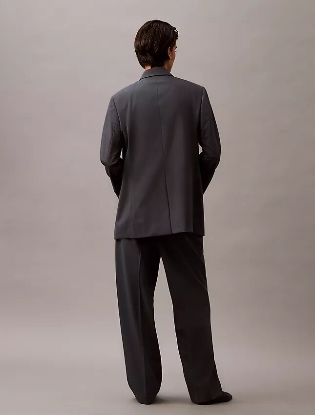 Pileli Yün Gabardin Karışımı Pantolon Pileli Yün Gabardin Karışımı Pantolon