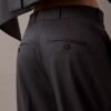 Pileli Yün Gabardin Karışımı Pantolon Pileli Yün Gabardin Karışımı Pantolon