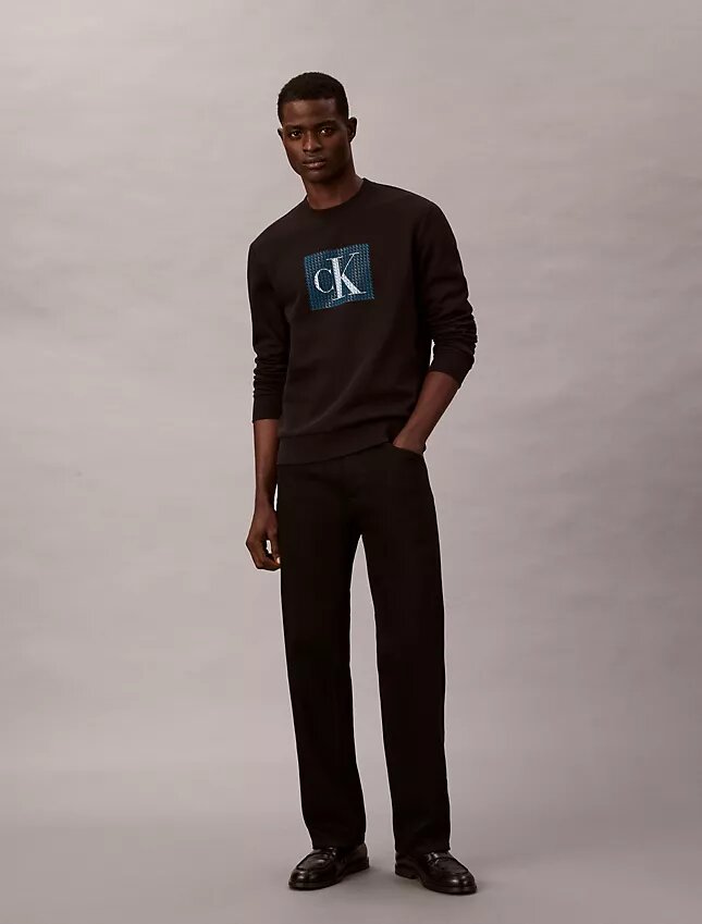 Polar Katmanlı Monogram Grafikli Sweatshirt Polar Katmanlı Monogram Grafikli Sweatshirt