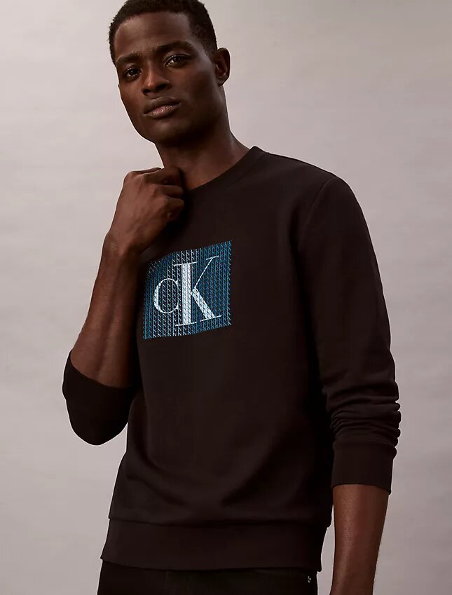 Polar Katmanlı Monogram Grafikli Sweatshirt Polar Katmanlı Monogram Grafikli Sweatshirt