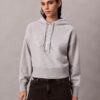 Polar Payetli Monogramlı Bol Kesim Kapüşonlu Sweatshirt Polar Payetli Monogramlı Bol Kesim Kapüşonlu Sweatshirt