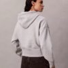 Polar Payetli Monogramlı Bol Kesim Kapüşonlu Sweatshirt Polar Payetli Monogramlı Bol Kesim Kapüşonlu Sweatshirt