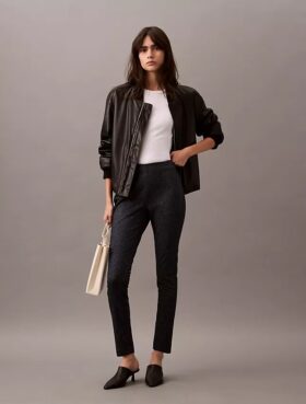 Ponte Balıksırtı Desenli Skinny Fit Pantolonlar Ponte Balıksırtı Desenli Skinny Fit Pantolonlar