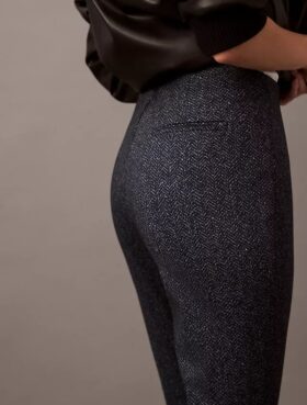 Ponte Balıksırtı Desenli Skinny Fit Pantolonlar Ponte Balıksırtı Desenli Skinny Fit Pantolonlar