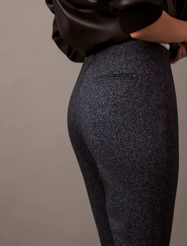 Ponte Balıksırtı Desenli Skinny Fit Pantolonlar Ponte Balıksırtı Desenli Skinny Fit Pantolonlar